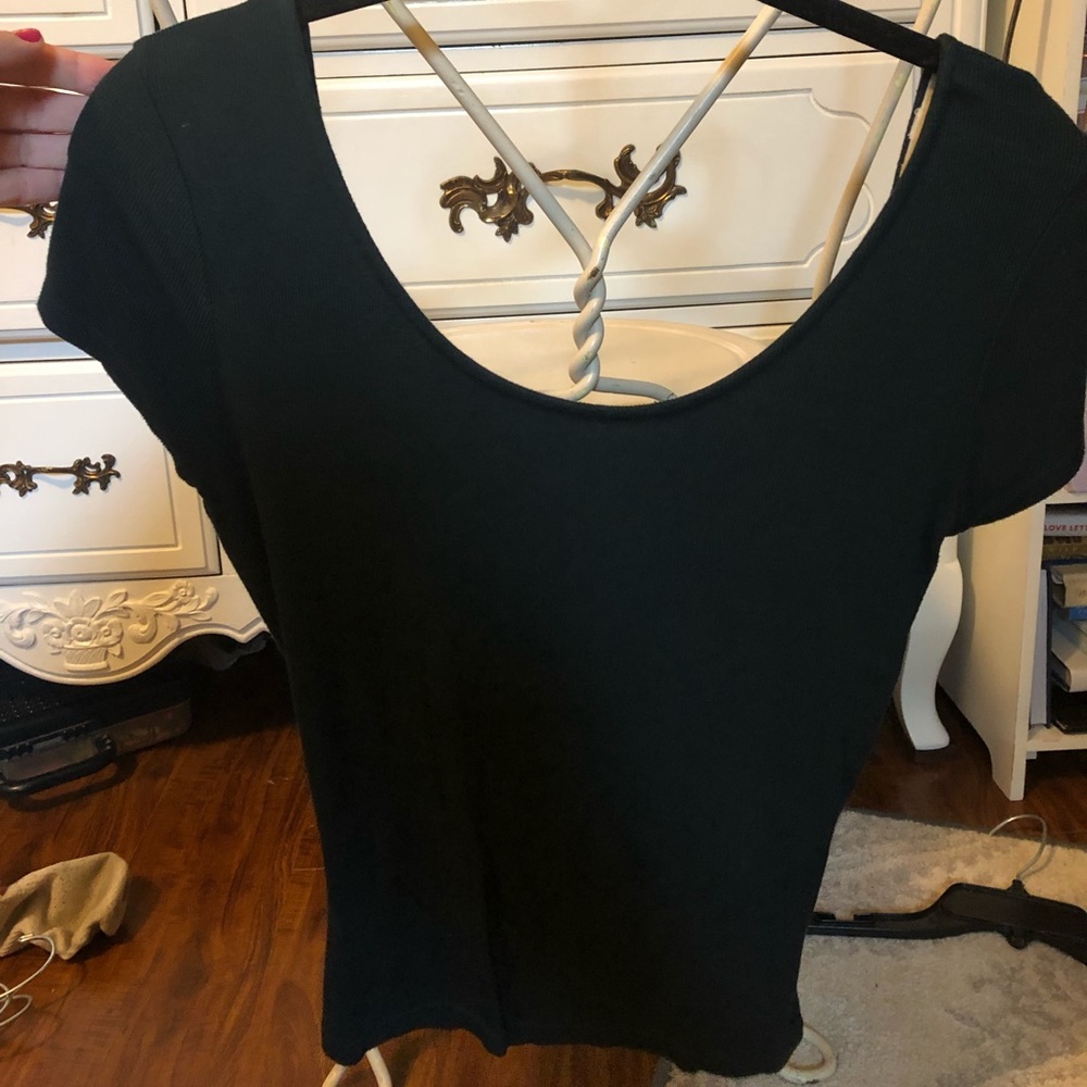 Urban outfitters BACKLESS black shirt